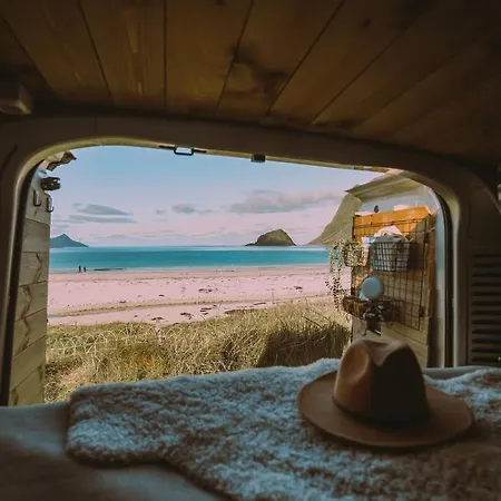 Lofoten E-campervan Pick-up Moskenes Ferry Pier *
