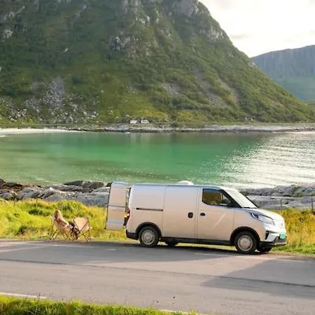 Lofoten E-campervan Pick-up Moskenes Ferry Pier *