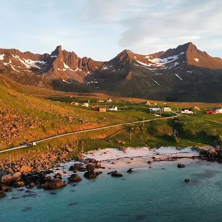 Camping Lofoten E-campervan Pick-up Moskenes Ferry Pier Ramberg