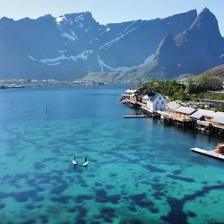 Lofoten E-campervan Pick-up Moskenes Ferry Pier Camping